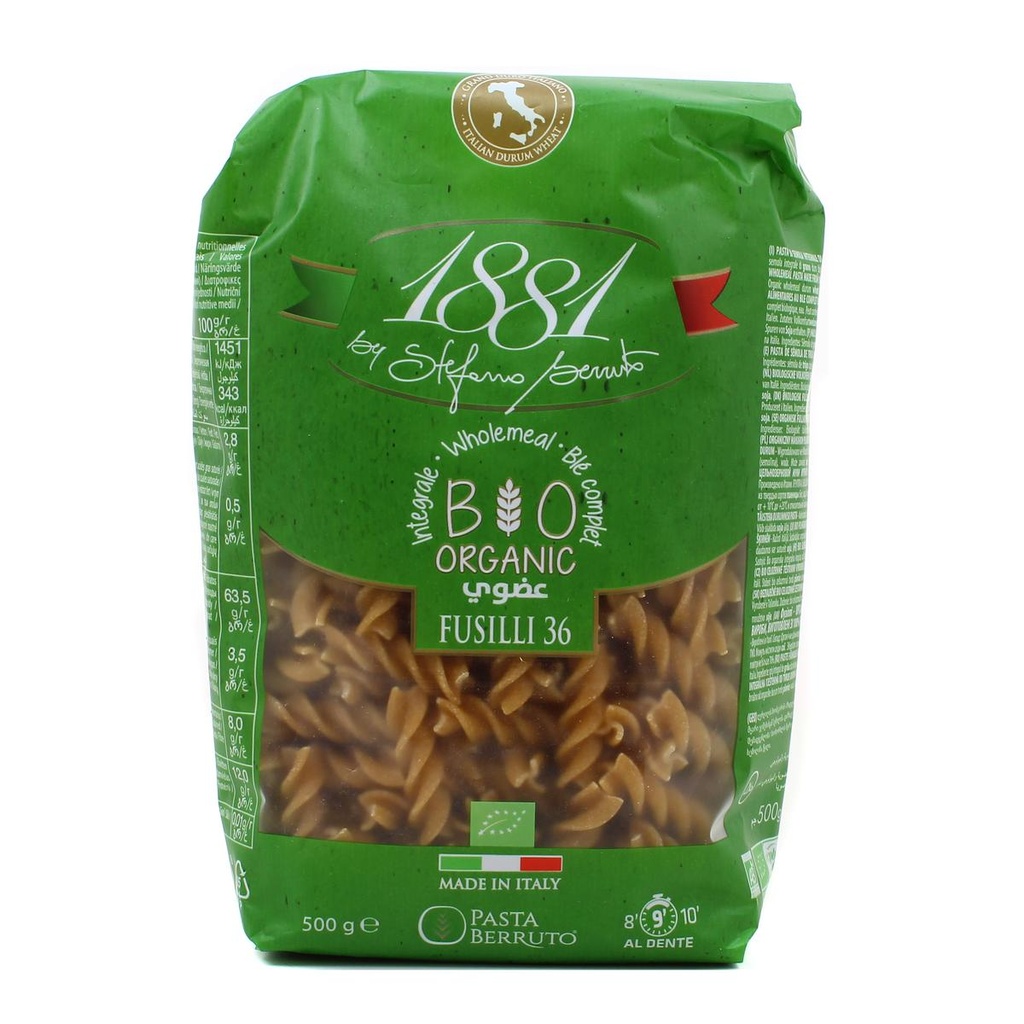 1881 BIO ORGANIC FUSILLI INTEGRALE 500G