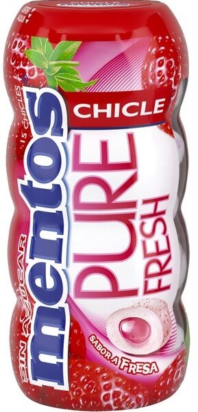 MENTOS CHEWING-GUM PUR FRESH FRAISE 30G