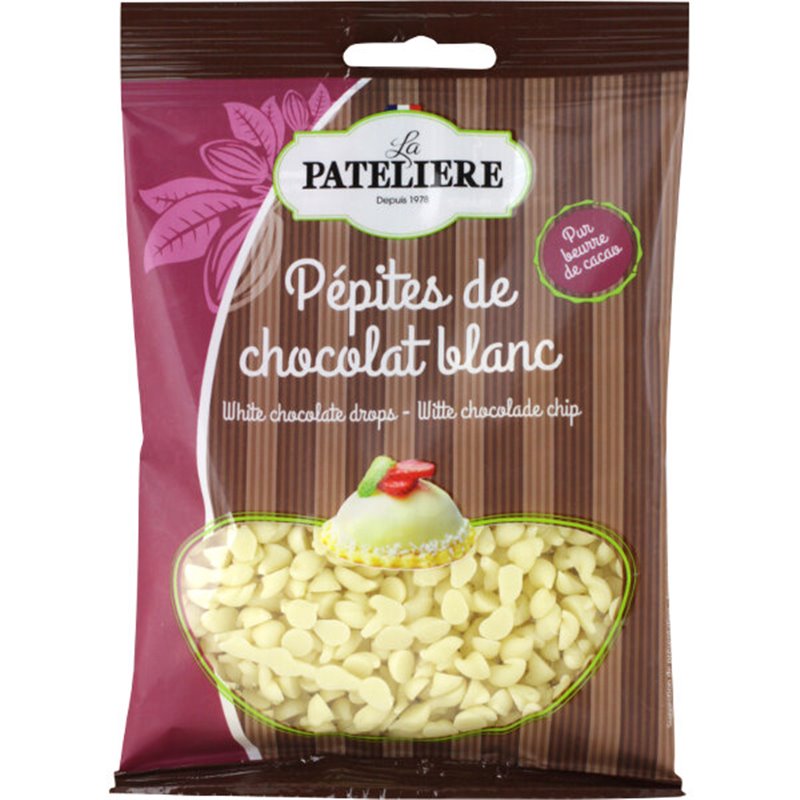 LA PATELIERE BIO PEPITES DE CHOCOLAT BLANC 100G
