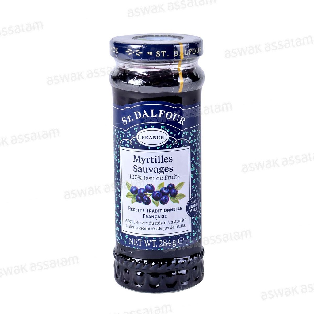 ST DALFOUR CONFITURE MYRTILLES SAUVAGES 284G