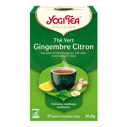 YOGI TEA THE VERT GINGEMBRE CITRON