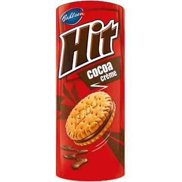 BAHLSEN HIT BISCUIT CACOA CREME 134G