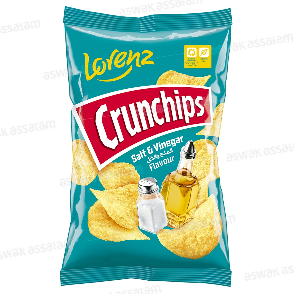CRUNCHIPS LORENZ SALT VINEGAR 100G