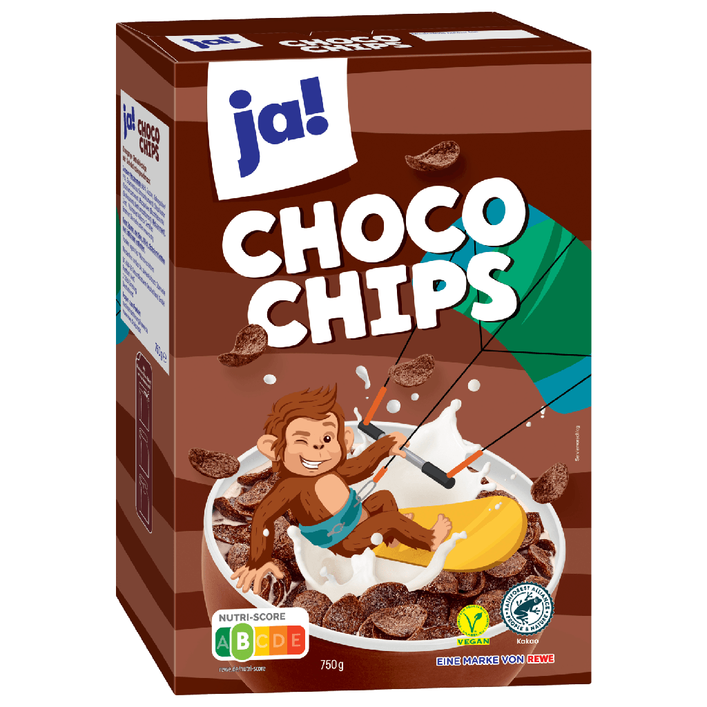 CORNFLAKES CHOCO CHIPS 750G JA!