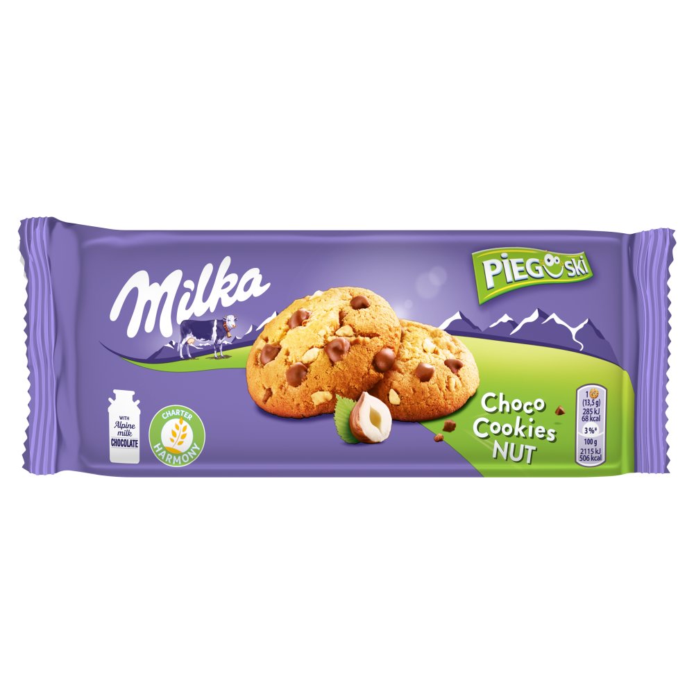 MILKA COOKIES CHOCO COOKIES NUT 135G