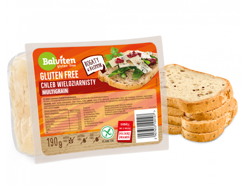GLUTEN FREE BREAKFAST BREAD AUX GRAINES 190G