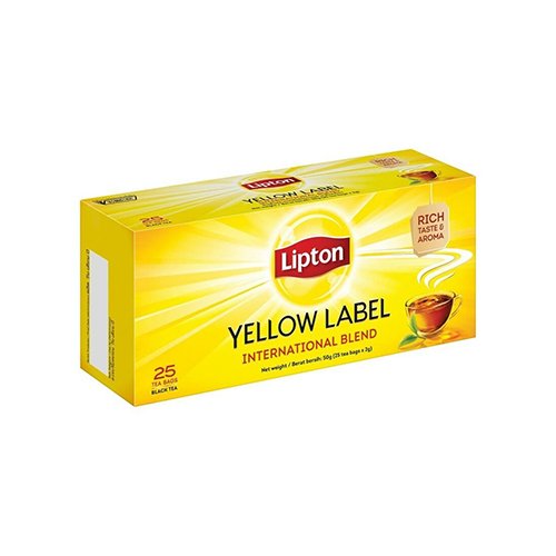 LIPTON YELLOW LEBEL TEA *25 SACHETS 50G