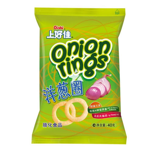 OISHI CACKERS ONION RINGS  40G
