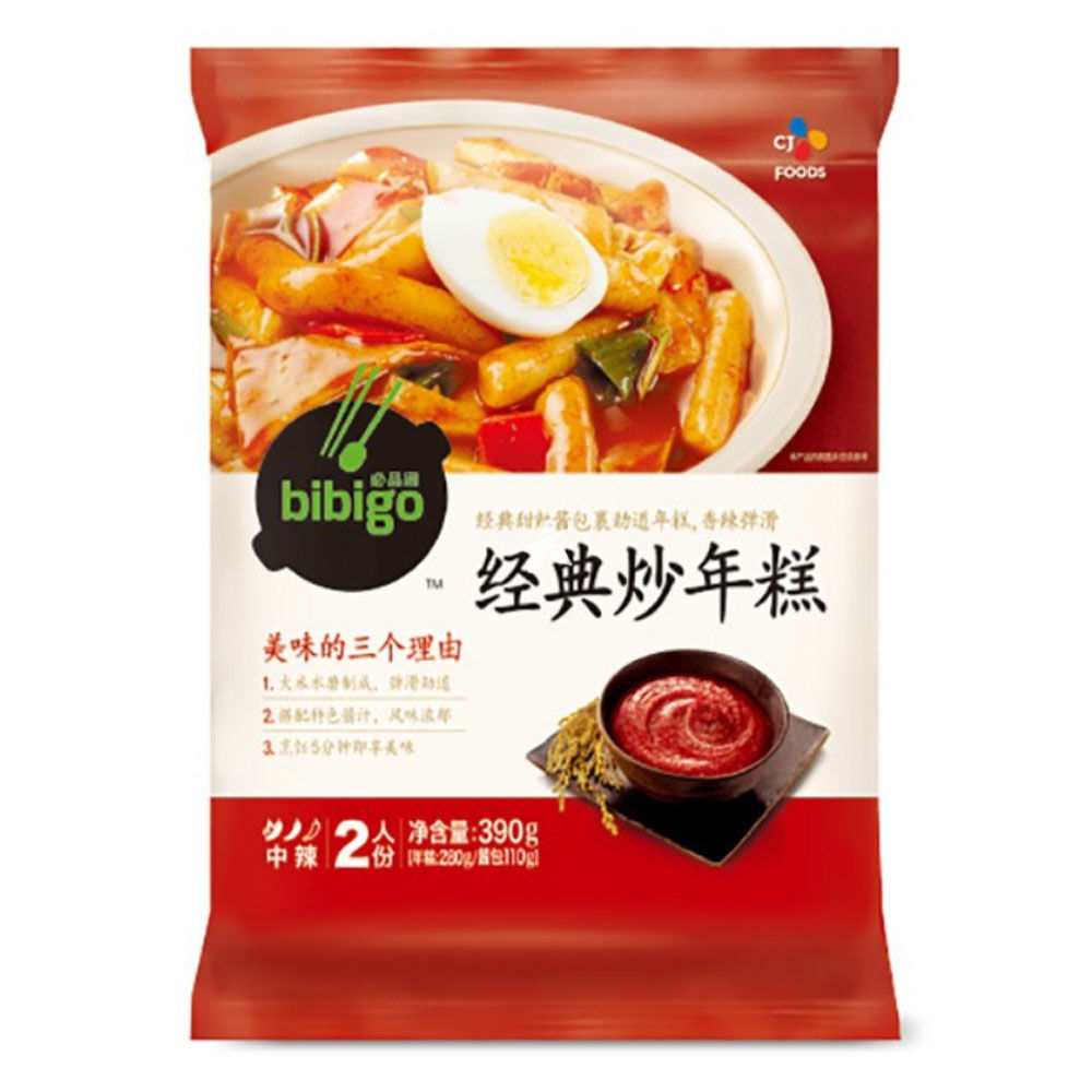 BIBIGO TTEOKBOKKI CLASSIC RICE CAKE 390G