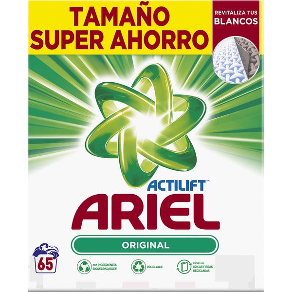 ARIEL POUDRE ORIGINAL 65 LAVAGES