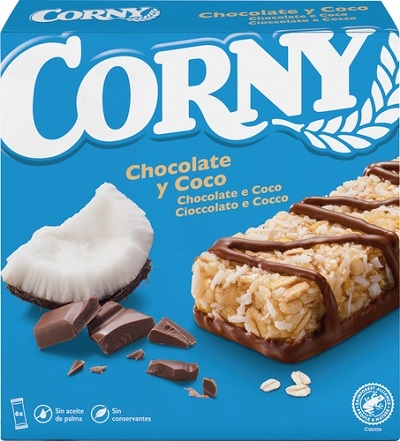 BARRE AU CHOCOLAT CORNY ET À LA NOIX DE COCO