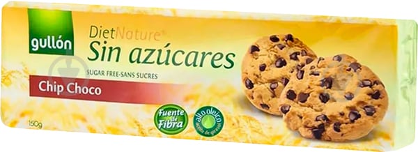 GULLON COOKIES CHOCO CHIPS SS SUCRE 150G