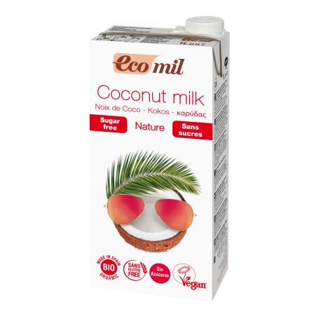 ECOMIL LAIT DE COCO SS SUCRE 1L