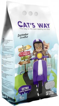 LITIRES POUR CHAT CAT'S WAY LAVANDE  4,25KG