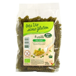 [3380380077913] FUSILLI AU POIS VERT SANS GLUTEN 250G MVSG