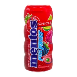 [80733140] MENTOS CHEWING-GUM PUR FRESH FRUIT ROUGE 30G