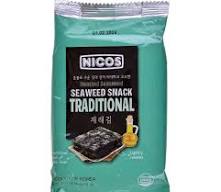 [818850020631] NICOS SEAWEED SNACK TRADITIONAL 4G 