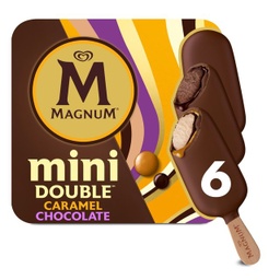 [871132578463] MAGNUM 6 MINI DOUBLE 3 CARAMEL 3 CHOCOLATE  330ML
