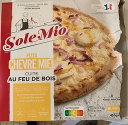 [3273640002247] SOLEMIO PIZZAS BÜCHE DE CHÈVRE MIEL 410G CUITE AU FEU DE BOIS 