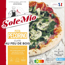 [3273640002285] SOLEMIO PIZZA ÉPINARD PECORINO 450G AU FEU DU BOIS 