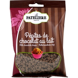 [3278584150535] LA PATELIERE BIO PEPITES DE CHOCOLAT AU LAIT 100G