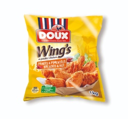 [3280311593201] DOUX WINGS DE POULET PIMENTEES PANEES 1KG