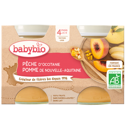 [3288131510729] BABYBIO POMME &amp; PECHE AQUITAINE