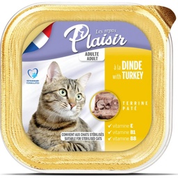 [3428460051580] PATE POUR CHAT A LA DINDE 100G