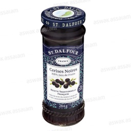 [3492390005517] ST DALFOUR CONFITURE CERISES NOIRS 284G
