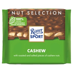 [4000417707000] CHOCOLAT RITTER NOIX DE CAJOU 100G