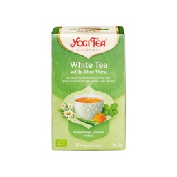 [4012824404335] YOGI TEA WHITE TEA WITH ALOE VERA