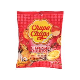 [8410031914443] CHUPA CHUPS LOLLIPOPS MINI COLA 10 PIECES
