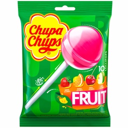 [8410031996852] CHUPA CHUPS LOLLIPOPS MINI FRUIT 10 PIECES