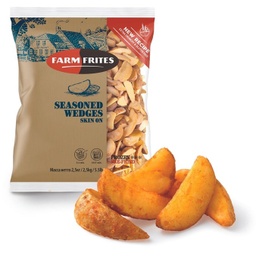 [8710679005795] FARM FRITES SEASONED WEDGES SKIN ON 2.5KG
