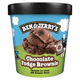 [8711327370708] BEN &amp; JERRY'S CHOCO FUDGE BROWNIE 408G