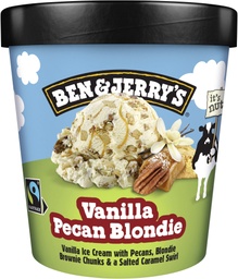 [8711327374256] BEN &amp; JERRY'S VANILLA PECAN BLONDIE 414G