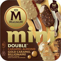 [8711327585782] MAGNUM 6 MINI CARAMEL ALMOND MINI BILLIONAIRE 330M