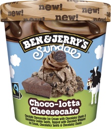 [8711327590434] BEN &amp; JERRY'S SUNDAE CHOCOLOTTA-CHEESECAKE 427G