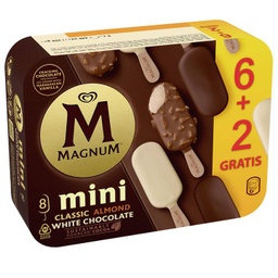 [8714100654774] MAGNUM 6 MINI CLASSIC ALMOND WHITE CHOCOLATE